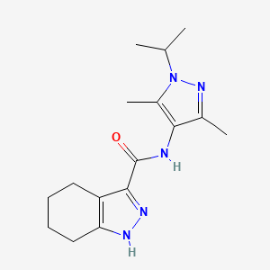 N-[3,5-dimethyl-1-(propan-2-yl)-1H-pyrazol-4-yl]-4,5,6,7-tetrahydro-2H-indazole-3-carboxamide