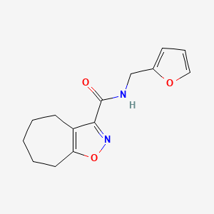 N-(2-furylmethyl)-5,6,7,8-tetrahydro-4H-cyclohepta[d]isoxazole-3-carboxamide