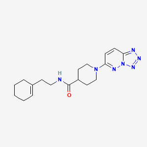 N-(2-(cyclohex-1-en-1-yl)ethyl)-1-(tetrazolo[1,5-b]pyridazin-6-yl)piperidine-4-carboxamide