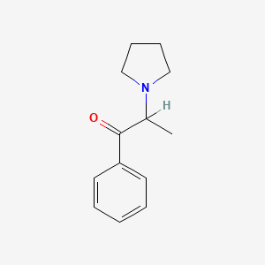 molecular formula C13H17NO B1218325 α-吡咯烷基丙酮 CAS No. 19134-50-0