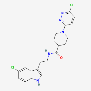 N-(2-(5-chloro-1H-indol-3-yl)ethyl)-1-(6-chloropyridazin-3-yl)piperidine-4-carboxamide