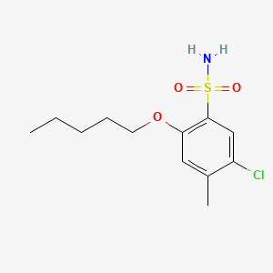 5-Chloro-4-methyl-2-pentyloxybenzenesulfonamide