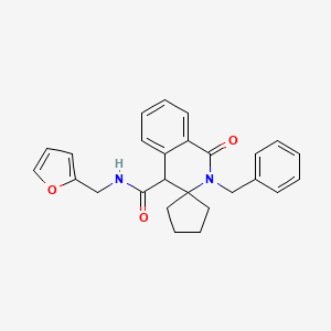 2'-benzyl-N-(furan-2-ylmethyl)-1'-oxo-1',4'-dihydro-2'H-spiro[cyclopentane-1,3'-isoquinoline]-4'-carboxamide