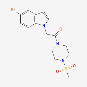 2-(5-bromo-1H-indol-1-yl)-1-[4-(methylsulfonyl)piperazin-1-yl]ethanone