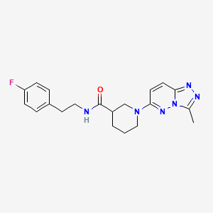 N-[2-(4-fluorophenyl)ethyl]-1-(3-methyl[1,2,4]triazolo[4,3-b]pyridazin-6-yl)piperidine-3-carboxamide