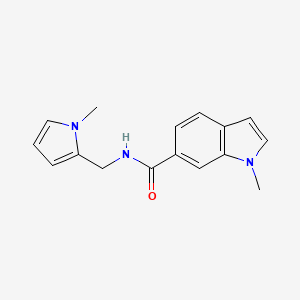 1-methyl-N-[(1-methyl-1H-pyrrol-2-yl)methyl]-1H-indole-6-carboxamide