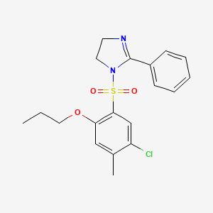 1-(5-chloro-4-methyl-2-propoxybenzenesulfonyl)-2-phenyl-4,5-dihydro-1H-imidazole