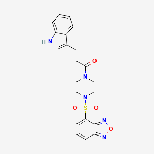 1-[4-(2,1,3-benzoxadiazol-4-ylsulfonyl)piperazin-1-yl]-3-(1H-indol-3-yl)propan-1-one