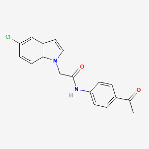 N-(4-acetylphenyl)-2-(5-chloro-1H-indol-1-yl)acetamide