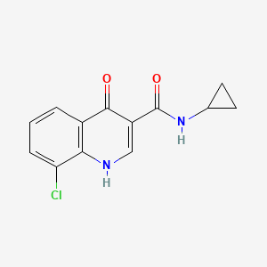 8-chloro-N-cyclopropyl-4-hydroxyquinoline-3-carboxamide