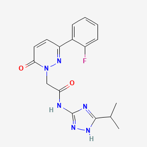 molecular formula C17H17FN6O2 B12183453 C17H17FN6O2 