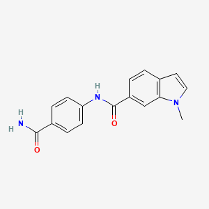 N-(4-carbamoylphenyl)-1-methyl-1H-indole-6-carboxamide