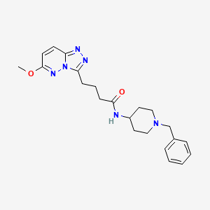 N-(1-benzylpiperidin-4-yl)-4-(6-methoxy-[1,2,4]triazolo[4,3-b]pyridazin-3-yl)butanamide