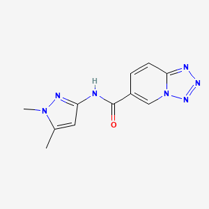 N-(1,5-dimethyl-1H-pyrazol-3-yl)tetrazolo[1,5-a]pyridine-6-carboxamide