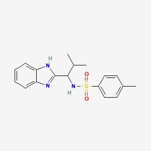 N-[1-(1H-benzimidazol-2-yl)-2-methylpropyl]-4-methylbenzenesulfonamide