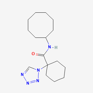 N-cyclooctyl-1-(1H-tetrazol-1-yl)cyclohexanecarboxamide