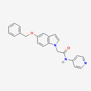 2-[5-(benzyloxy)-1H-indol-1-yl]-N-(pyridin-4-yl)acetamide