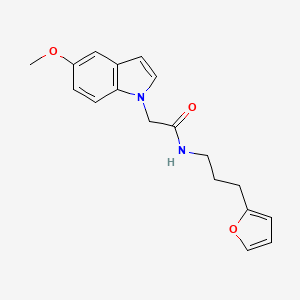 N-[3-(furan-2-yl)propyl]-2-(5-methoxy-1H-indol-1-yl)acetamide