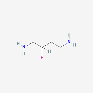 molecular formula C4H11FN2 B1218377 2-Fluorobutane-1,4-diamine CAS No. 104613-90-3