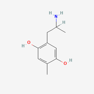 molecular formula C10H15NO2 B1218378 1-(2,5-Dihydroxy-4-methylphenyl)-2-aminopropane CAS No. 52336-50-2