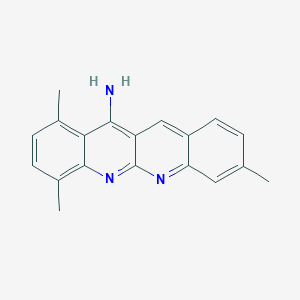 molecular formula C19H17N3 B1218382 1,4,8-Trimethyl-12-quinolino[2,3-b]quinolinamine 