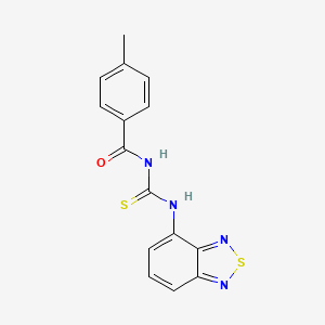 N-[(2,1,3-benzothiadiazol-4-ylamino)-sulfanylidenemethyl]-4-methylbenzamide