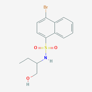 [(4-Bromonaphthyl)sulfonyl](1-ethyl-2-hydroxyethyl)amine