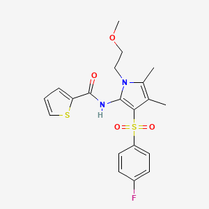 N-{3-[(4-fluorophenyl)sulfonyl]-1-(2-methoxyethyl)-4,5-dimethyl-1H-pyrrol-2-yl}thiophene-2-carboxamide