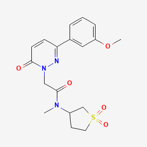 N-(1,1-dioxidotetrahydrothiophen-3-yl)-2-[3-(3-methoxyphenyl)-6-oxopyridazin-1(6H)-yl]-N-methylacetamide