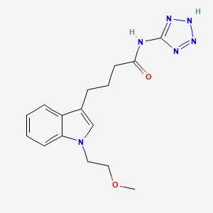 4-[1-(2-methoxyethyl)-1H-indol-3-yl]-N-(1H-tetrazol-5-yl)butanamide