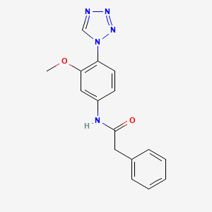 N-[3-methoxy-4-(1H-tetrazol-1-yl)phenyl]-2-phenylacetamide