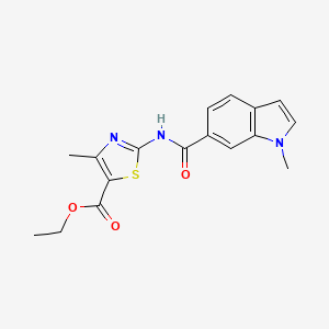 ethyl 4-methyl-2-{[(1-methyl-1H-indol-6-yl)carbonyl]amino}-1,3-thiazole-5-carboxylate