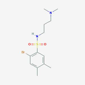 [3-(Dimethylamino)propyl][(2-bromo-4,5-dimethylphenyl)sulfonyl]amine