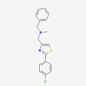 Benzyl({[2-(4-chlorophenyl)-1,3-thiazol-4-yl]methyl})methylamine