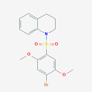 1-(4-Bromo-2,5-dimethoxybenzenesulfonyl)-1,2,3,4-tetrahydroquinoline