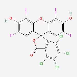 molecular formula C20H4Cl4I4O5 B1218424 玫瑰红内酯 CAS No. 4159-77-7