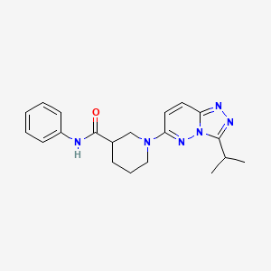 N-phenyl-1-[3-(propan-2-yl)[1,2,4]triazolo[4,3-b]pyridazin-6-yl]piperidine-3-carboxamide