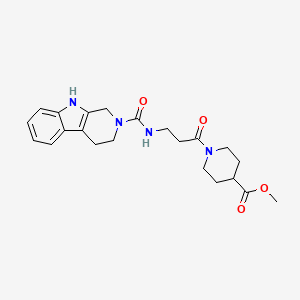 methyl 1-[N-(1,3,4,9-tetrahydro-2H-beta-carbolin-2-ylcarbonyl)-beta-alanyl]piperidine-4-carboxylate