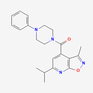 6-Isopropyl-3-methyl-4-[(4-phenyl-1-piperazinyl)carbonyl]isoxazolo[5,4-b]pyridine