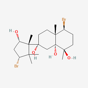 molecular formula C20H34Br2O4 B1218440 Neoirietetraol 