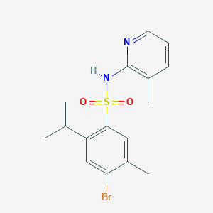 {[4-Bromo-5-methyl-2-(methylethyl)phenyl]sulfonyl}(3-methyl(2-pyridyl))amine