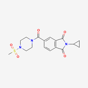 2-cyclopropyl-5-{[4-(methylsulfonyl)piperazin-1-yl]carbonyl}-1H-isoindole-1,3(2H)-dione