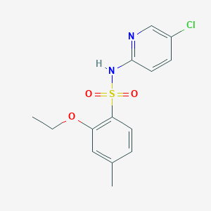 N-(5-chloropyridin-2-yl)-2-ethoxy-4-methylbenzene-1-sulfonamide