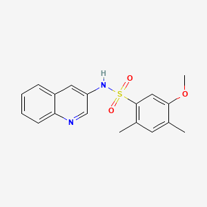 5-methoxy-2,4-dimethyl-N-(3-quinolinyl)benzenesulfonamide