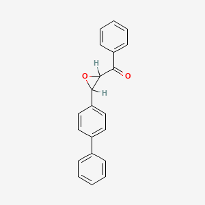 molecular formula C21H16O2 B1218453 4-Phenylchalcone oxide CAS No. 82389-34-2