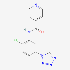 N-[2-chloro-5-(1H-tetrazol-1-yl)phenyl]pyridine-4-carboxamide