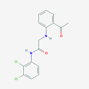 2-[(2-acetylphenyl)amino]-N-(2,3-dichlorophenyl)acetamide