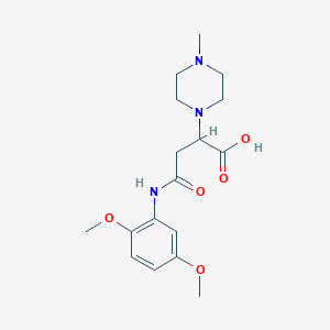 4-((2,5-Dimethoxyphenyl)amino)-2-(4-methylpiperazin-1-yl)-4-oxobutanoic acid