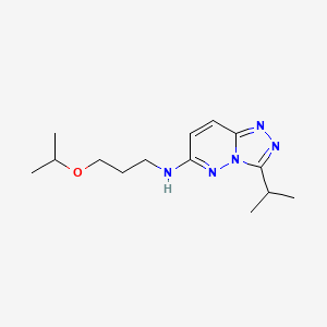 3-(propan-2-yl)-N-[3-(propan-2-yloxy)propyl][1,2,4]triazolo[4,3-b]pyridazin-6-amine