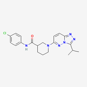 N-(4-chlorophenyl)-1-[3-(propan-2-yl)[1,2,4]triazolo[4,3-b]pyridazin-6-yl]piperidine-3-carboxamide